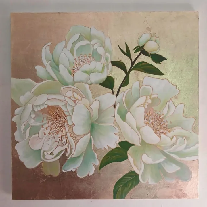 Flores, acrílico